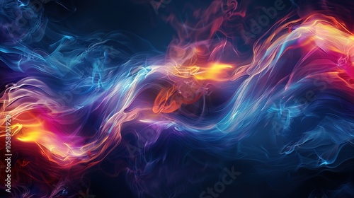 Enchanting Waves of Light: Exploring the Mystical Flow of Energy Through Nature's Colorful Essence