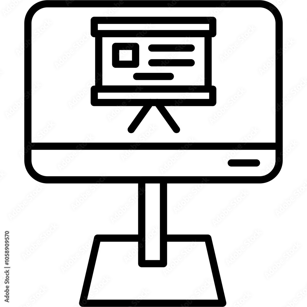 Online Whiteboard Icon Online Whiteboard Icon