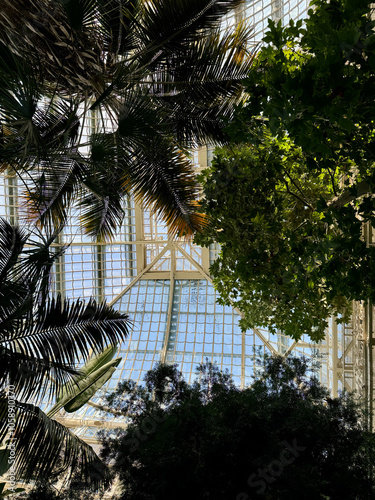 Obraz na płótnie Das Große Palmenhaus Schönbrunn in Wien, Österreich w salonie