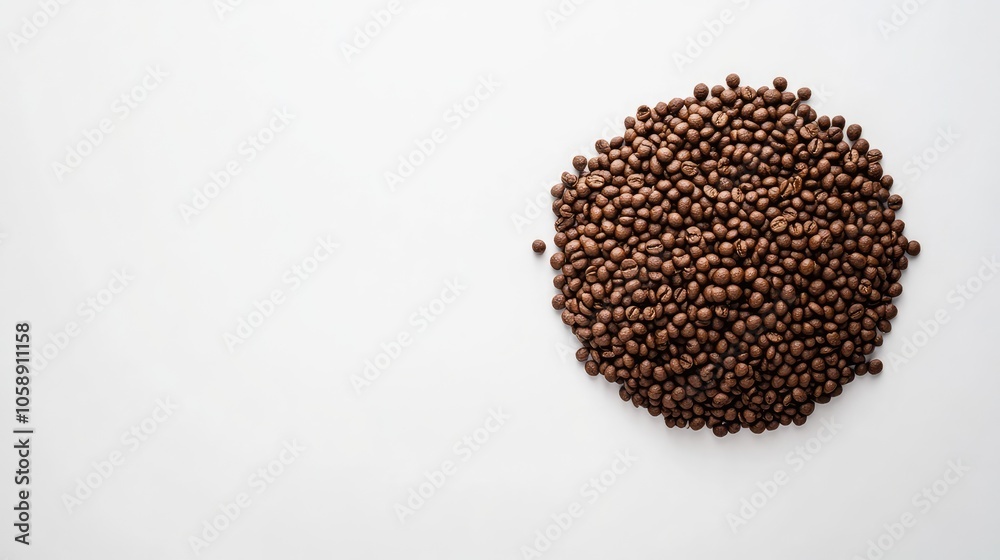 Brown Coffee Beans on White Surface Brown Coffee Beans on White Surface