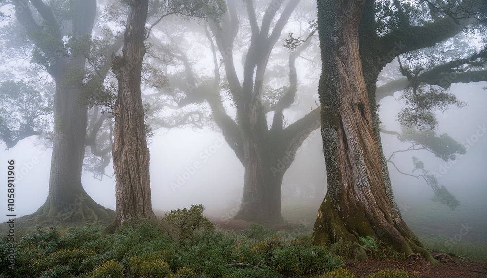 Obraz premium Enchanting Forest with Mystical Atmosphere