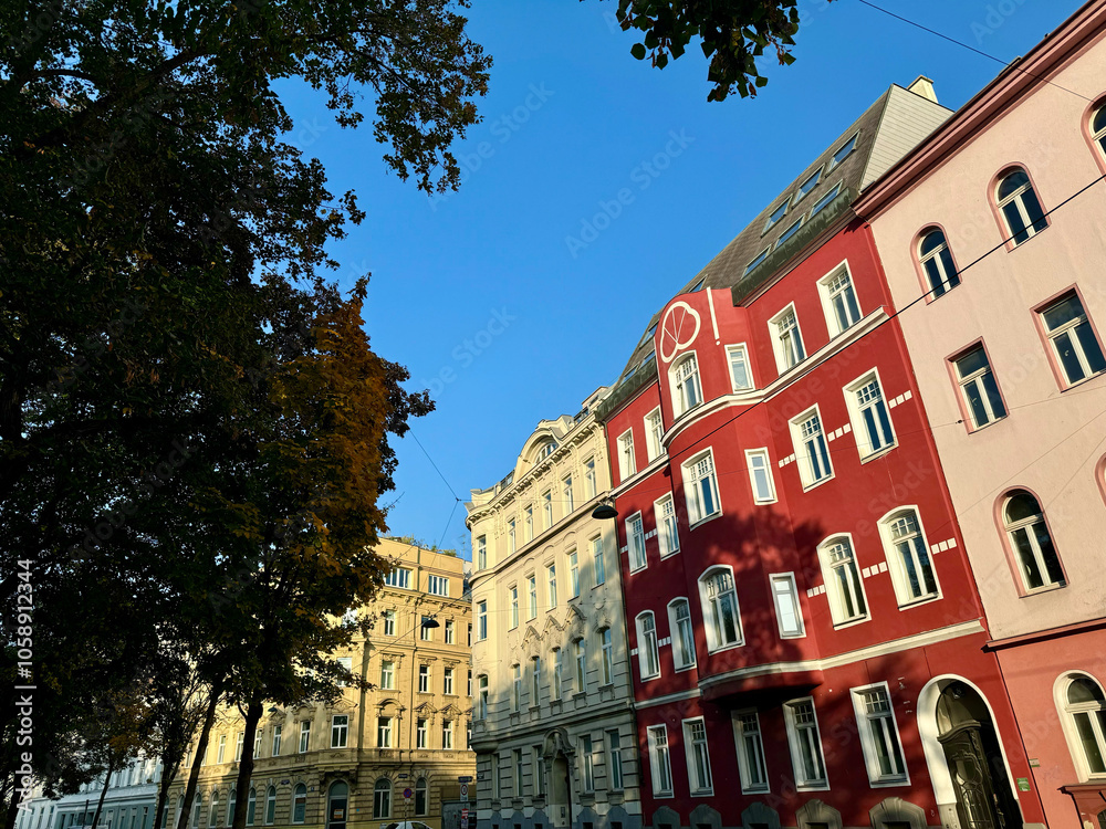 Altbaufassaden im 15. Bezirk von Wien