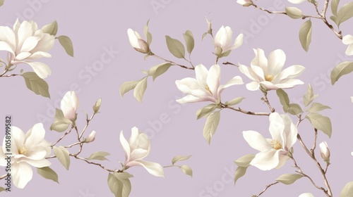 Elegant Magnolia Blossoms