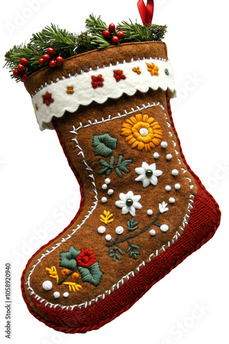 chaussettes des noël décoratives, rouge, blanc, cadeaux, père noël, traditions, coutumes, fête photo