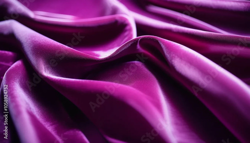 Purple draped velour as a background.  photo