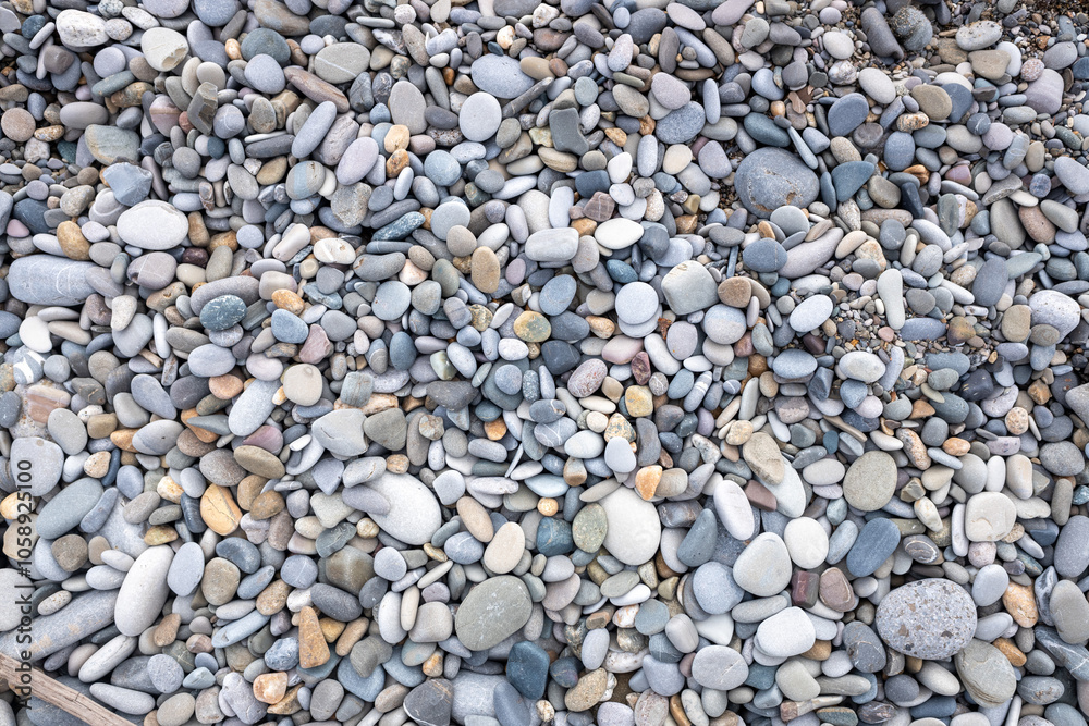Background texture of sea pebbles, round small stones. Background texture of sea pebbles, round small stones.