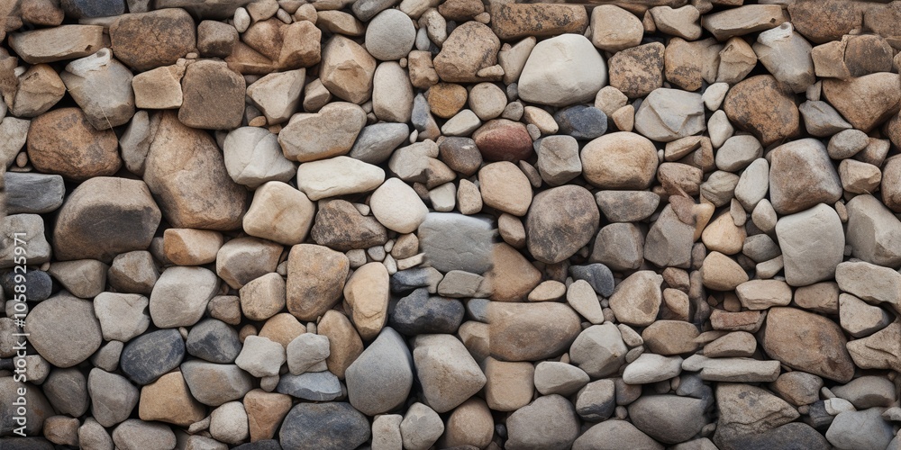 A wall made of rocks with a brown and gray color background. A wall made of rocks with a brown and gray color background.