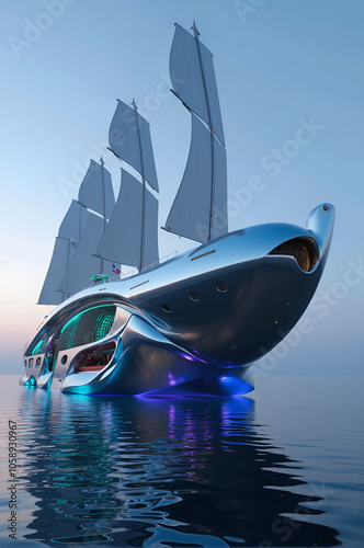 futuristic ship