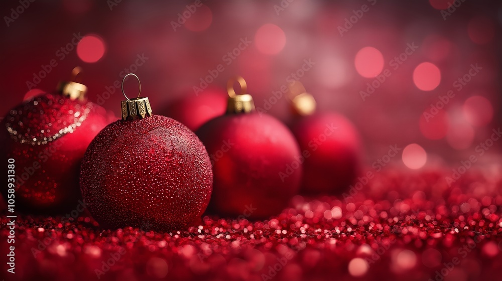 charming Christmas background with ornaments and lights charming Christmas background with ornaments and lights