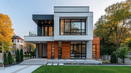 Luxury modern house with po...