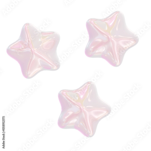 3D Iridescent Princess Stickers 