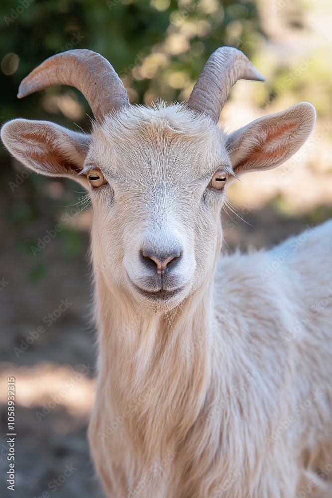 A majestic goat with striking horns stands proudly amid the natural surroundings, symbolizing strength and resilience. A majestic goat with striking horns stands proudly amid the natural surroundings, symbolizing strength and resilience.