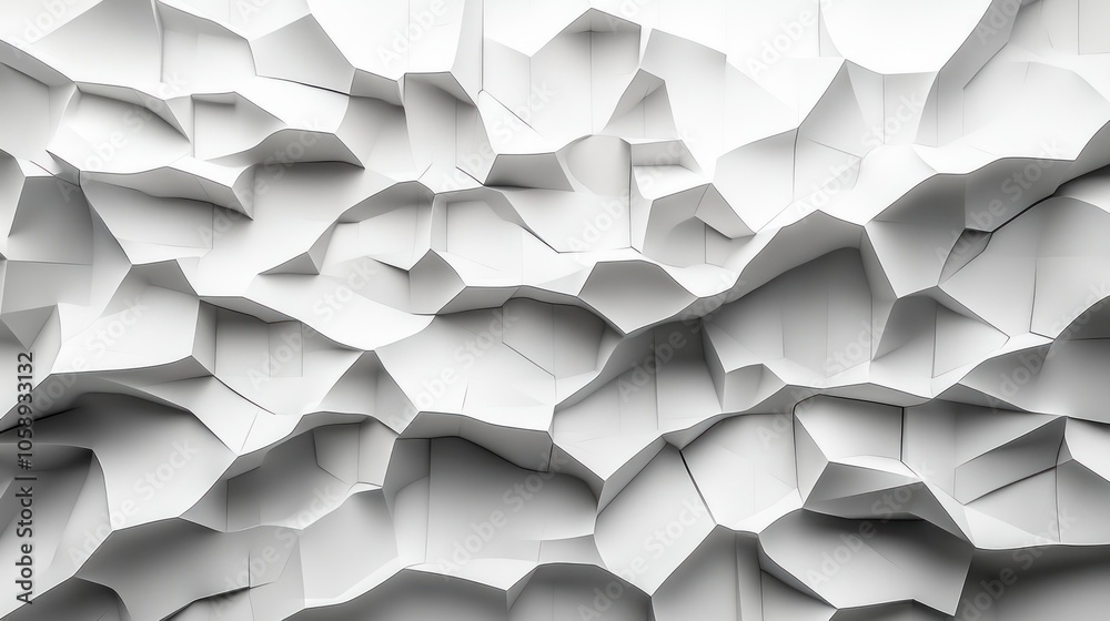 Abstract White Geometric Pattern Abstract White Geometric Pattern