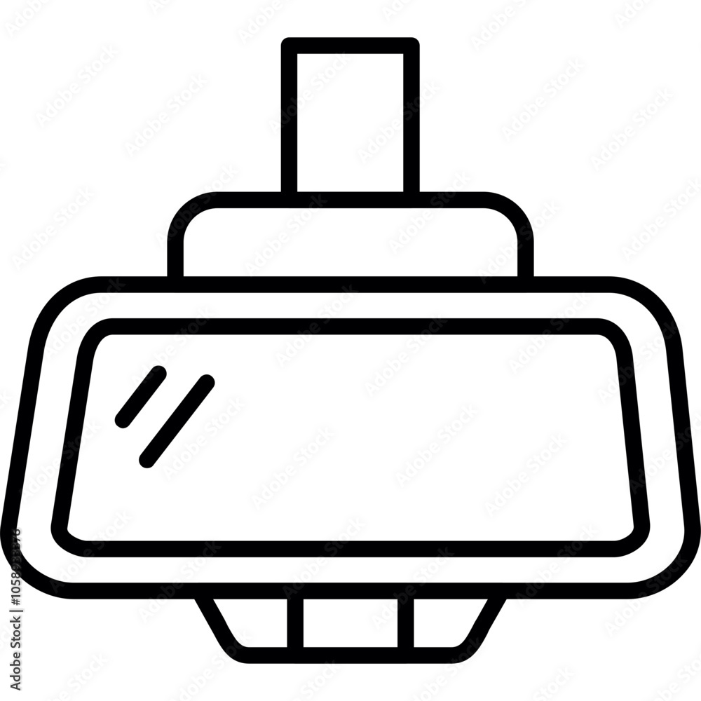 Rear Mirror Icon Rear Mirror Icon