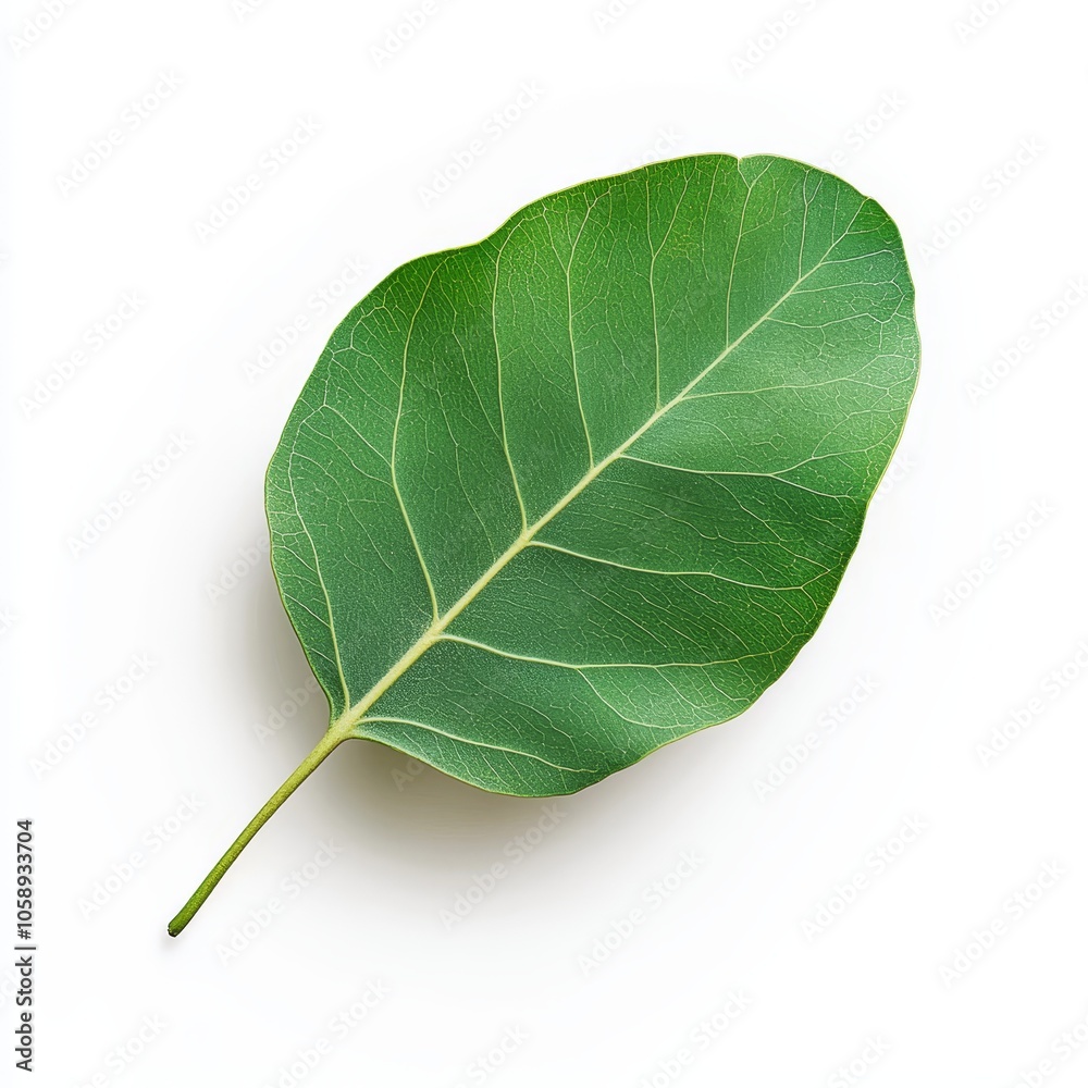 Obraz premium Tranquil Eucalyptus Leaf in Pristine Studio Setting