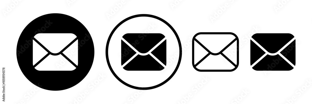 Mail icon set includes various email icons, envelope symbols, and email illustrations. Vector format. Mail icon set includes various email icons, envelope symbols, and email illustrations. Vector format.