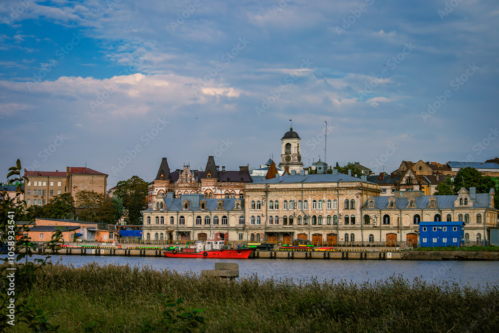 Fototapeta premium view of the old town country