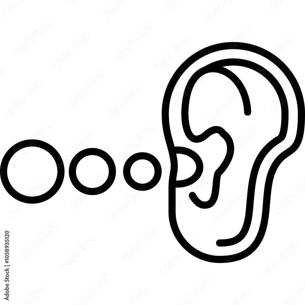 Fototapeta premium Ear Icon
