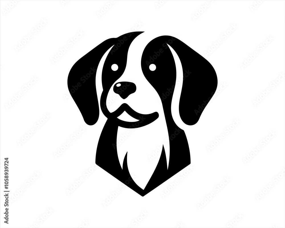 Dog Logo design template. Dog head icon. Vector illustration. Cartoon dog face logo. Animal logotype concept. Dog Logo design template. Dog head icon. Vector illustration. Cartoon dog face logo. Animal logotype concept.