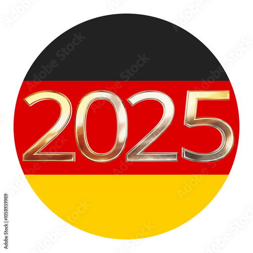 golden year 2025 and sphere...