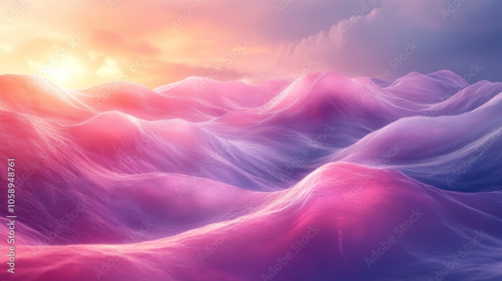 Abstract Sunset Landscape with Vibrant Colors Abstract Sunset Landscape with Vibrant Colors