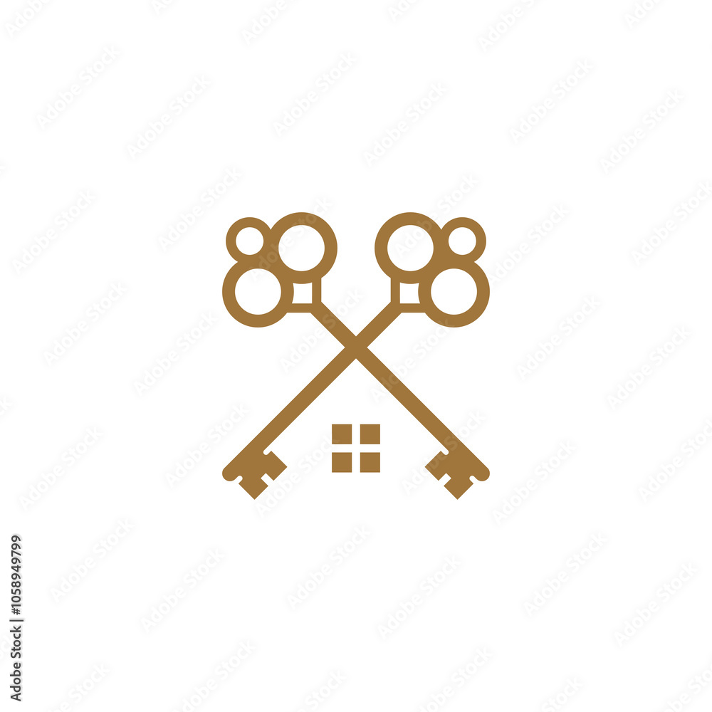 Home Keys Logo design vector template Home Keys Logo design vector template