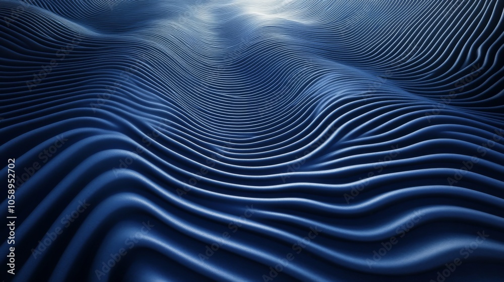 Abstract Blue Wavy Pattern Abstract Blue Wavy Pattern