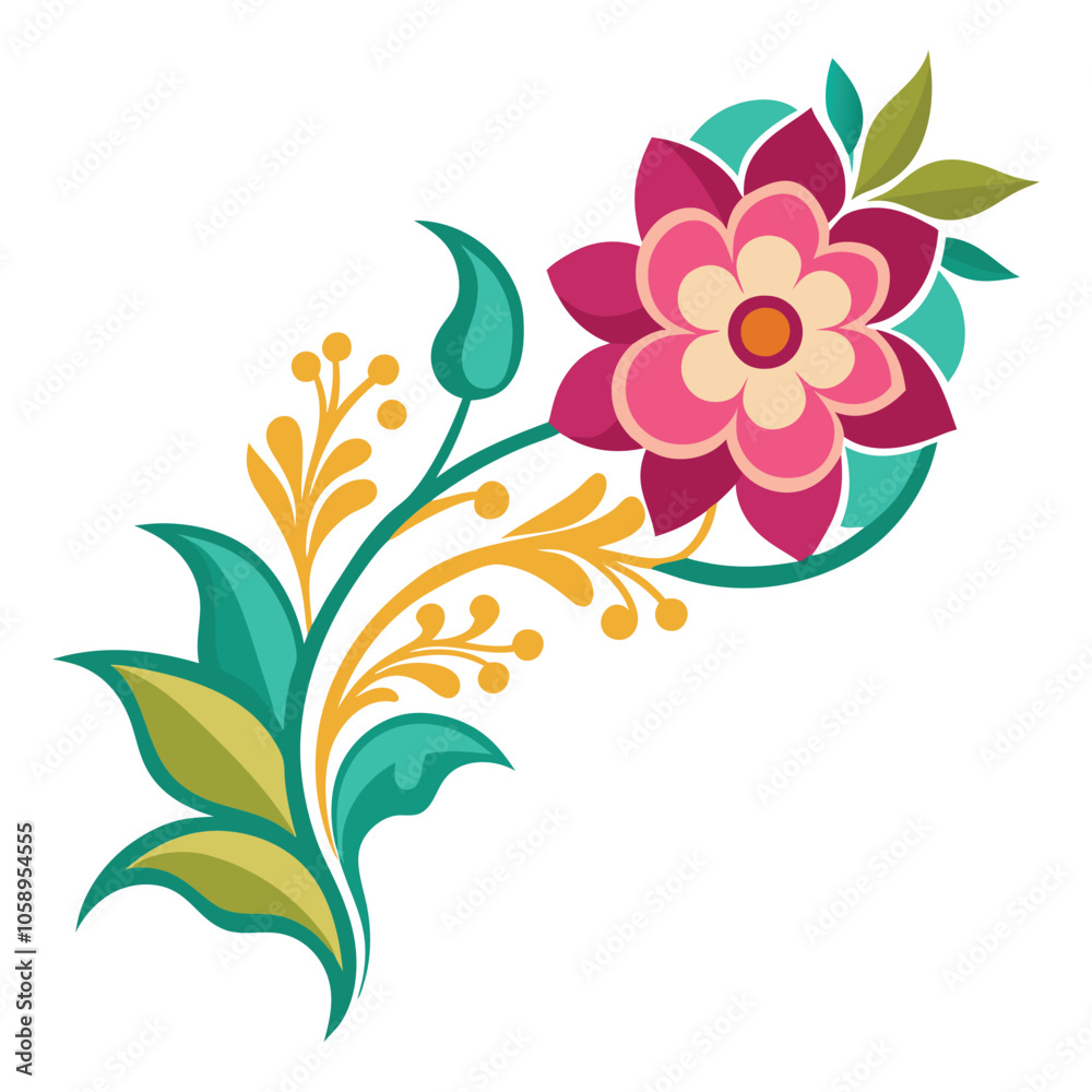 vector flower design corner shape the floral simple vector flower design corner shape the floral simple