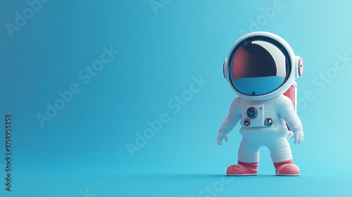 Wallpaper Mural Adorable Astronaut 3D Model Torontodigital.ca