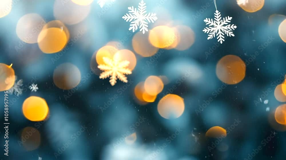 Soft, illuminated snowflakes swirl in a delicate, blurred motion through the frosty air, their gentle glow enhanced by sparkling reflections, creating a peaceful, dreamlike winter Soft, illuminated snowflakes swirl in a delicate, blurred motion through the frosty air, their gentle glow enhanced by sparkling reflections, creating a peaceful, dreamlike winter