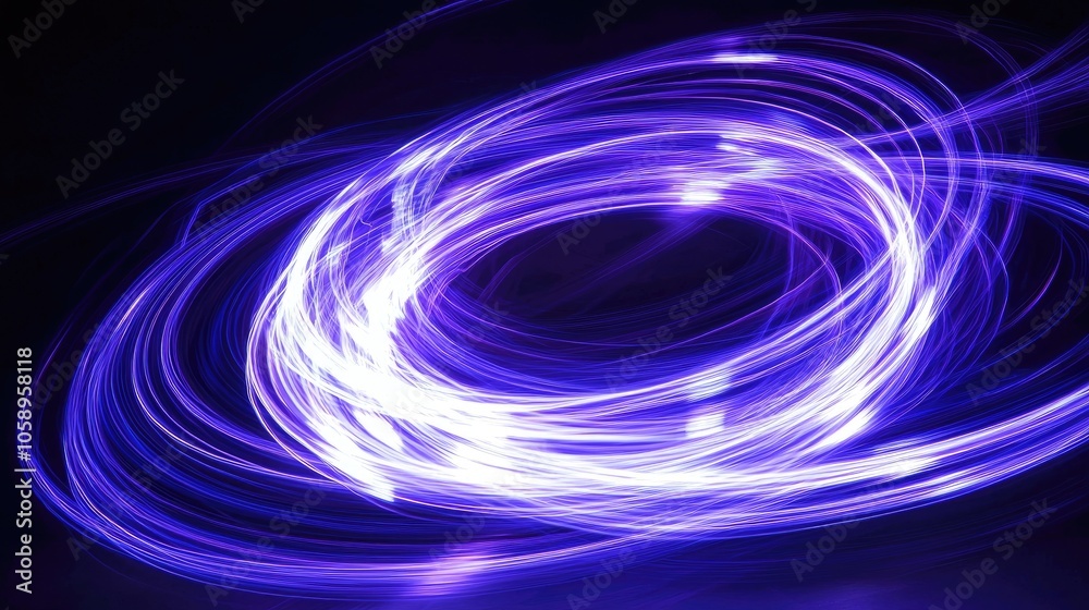 Dynamic Swirls of Vibrant Purple Light Dynamic Swirls of Vibrant Purple Light