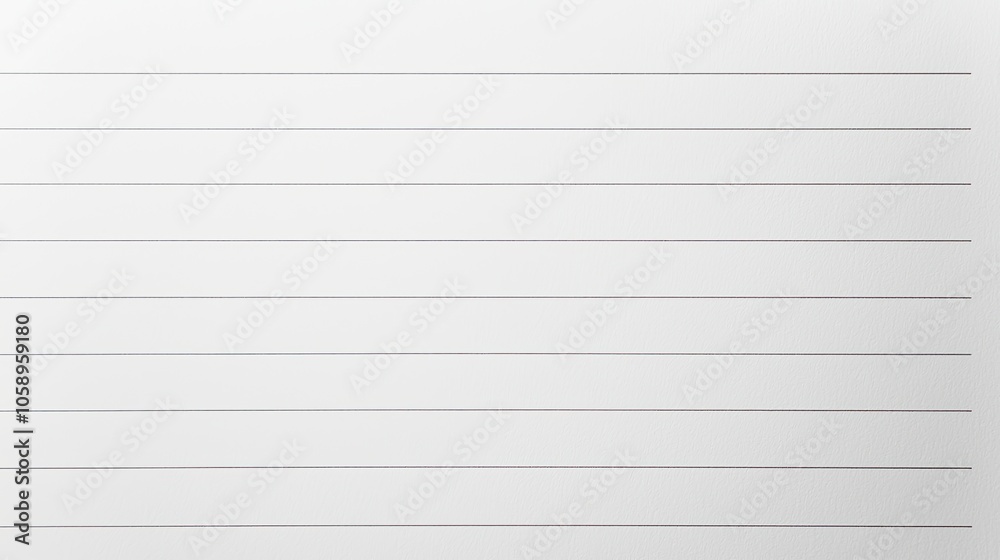 Blank Notebook Paper with Horizontal Lines Blank Notebook Paper with Horizontal Lines
