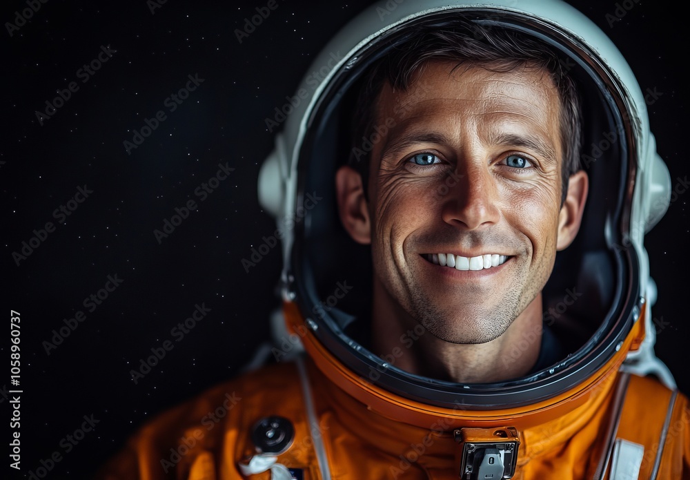 Astronaut's Inspiring Smile in Space