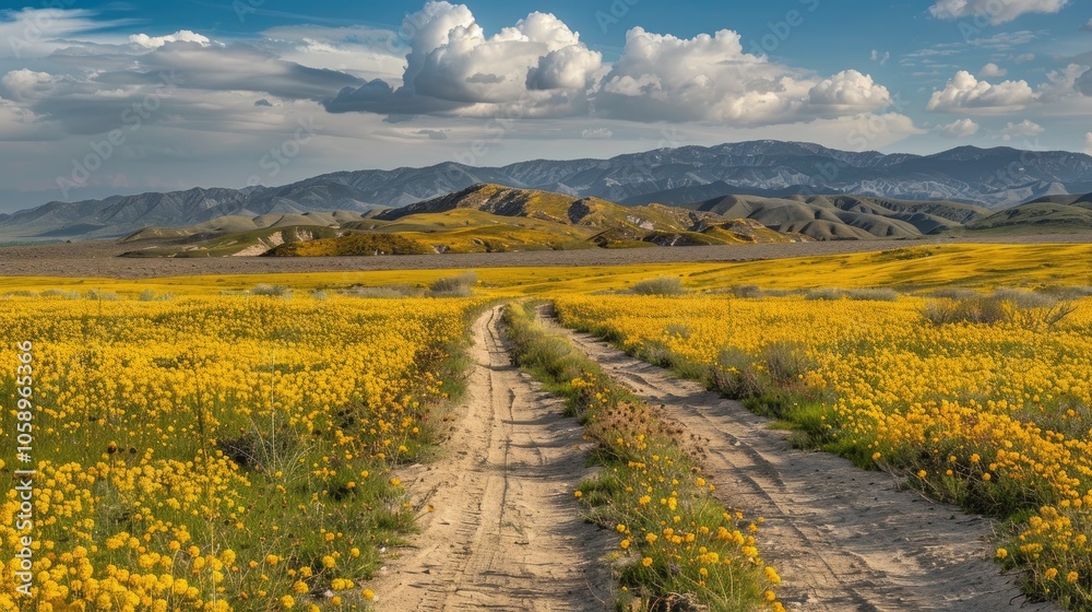 Obraz premium Exploring Carrizo Plain On A Spring Day