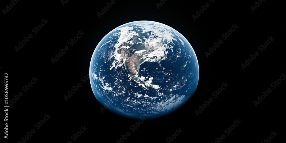 Fototapeta premium Earth From Space - A Celestial View