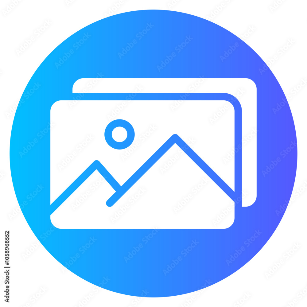 gallery gradient icon gallery gradient icon