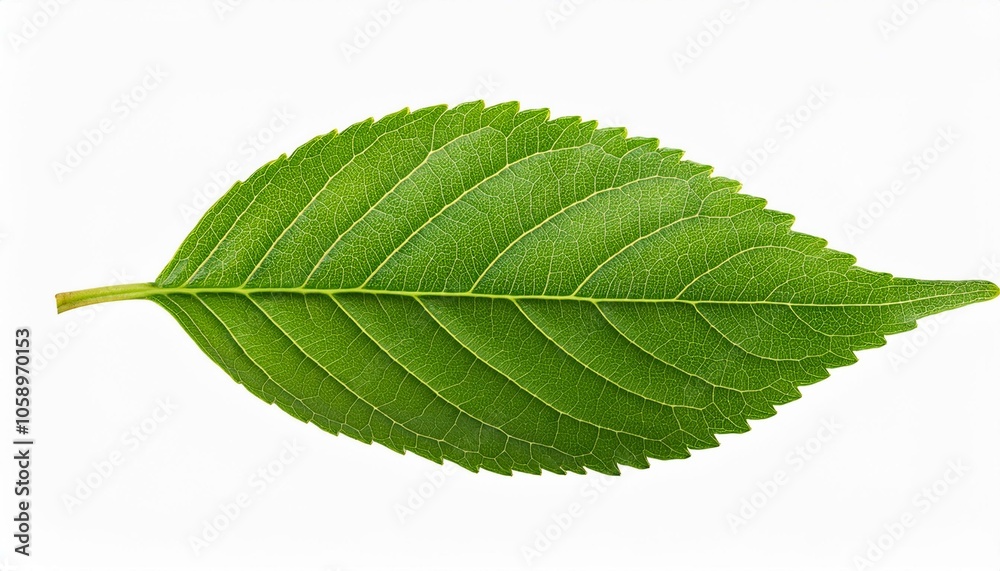 Obraz premium Green leaf isolated on transparent or white background