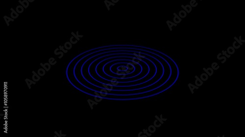 Animated radio waves background concepts. radio e icon animation with radio wave. background.
