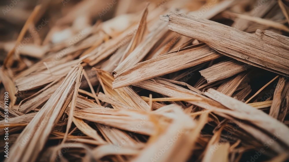 Closeup of rice husks before milling, highlighting natural textures, rice husks, agricultural process
