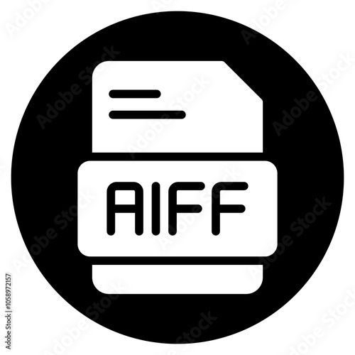 aiff glyph icon photo