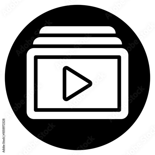 playlist glyph icon