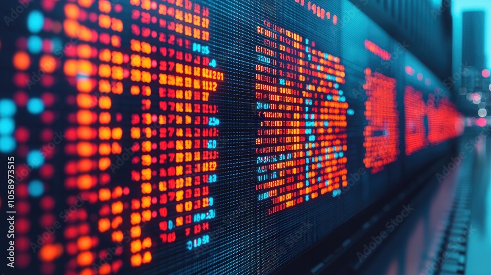 Global Stock Market Analysis Display on Vibrant Screen Global Stock Market Analysis Display on Vibrant Screen