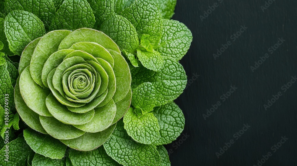 Green Leaf Floral Design Nature Pattern Botanical Art Organic Texture Freshness Minim Green Leaf Floral Design Nature Pattern Botanical Art Organic Texture Freshness Minim