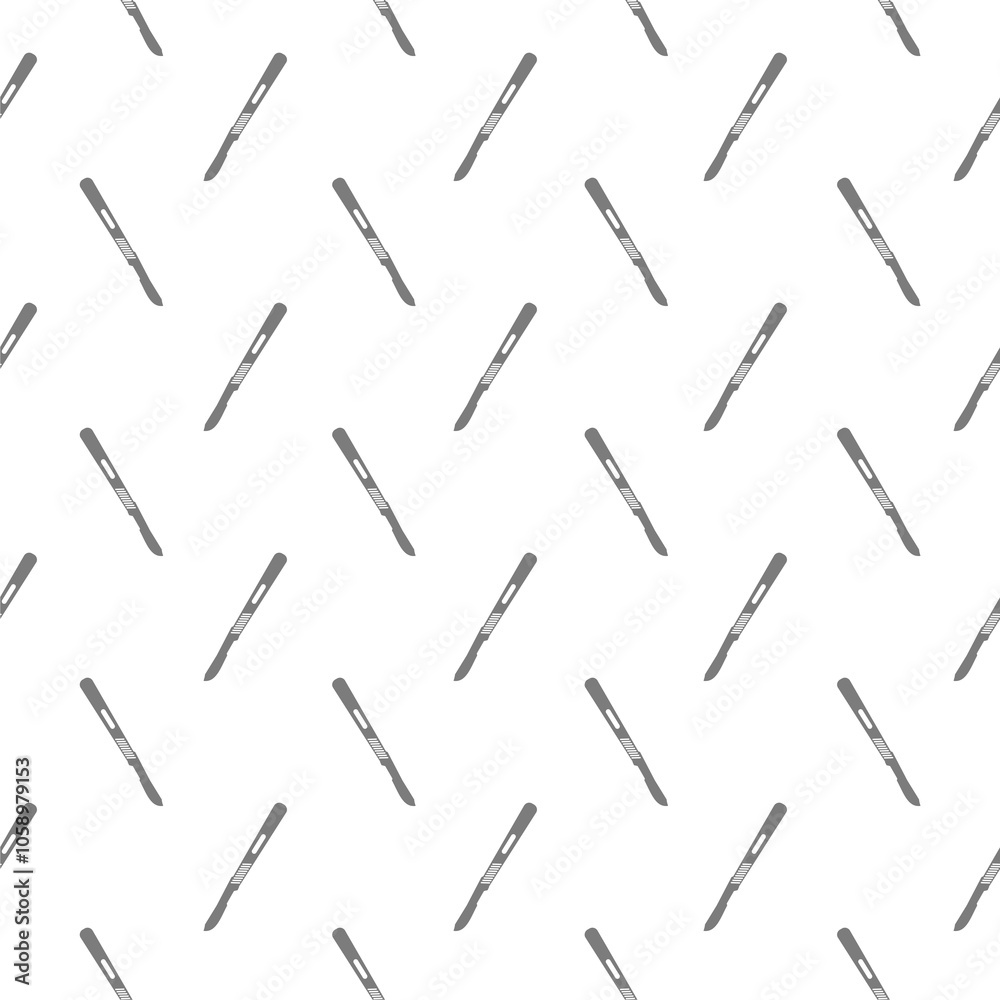 Hospital surgery knife icon pattern seamless isolated on white background Hospital surgery knife icon pattern seamless isolated on white background