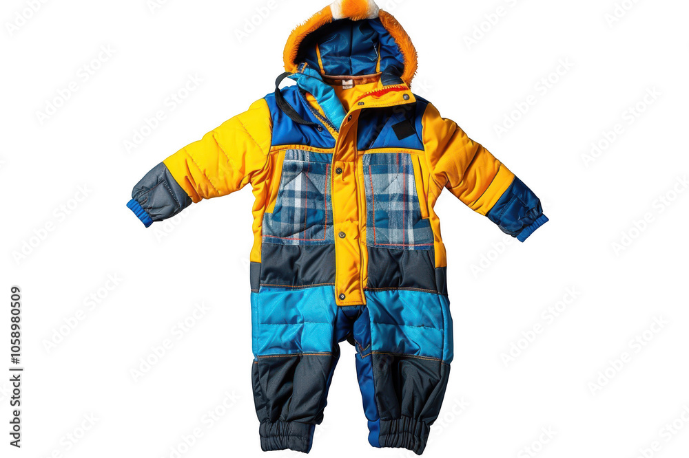 Children's winter overalls on a transparent background Children's winter overalls on a transparent background