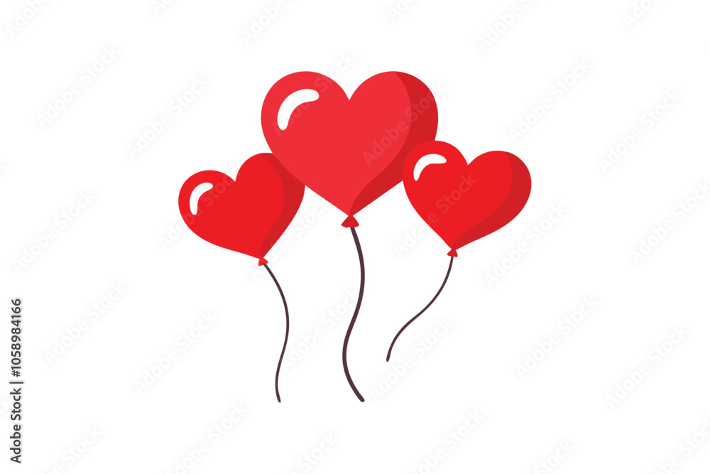 Valentine's Day Heart Balloons Vector: Cute and Festive Illustrations for Romantic Celebrations and Joyful Decor Valentine's Day Heart Balloons Vector: Cute and Festive Illustrations for Romantic Celebrations and Joyful Decor