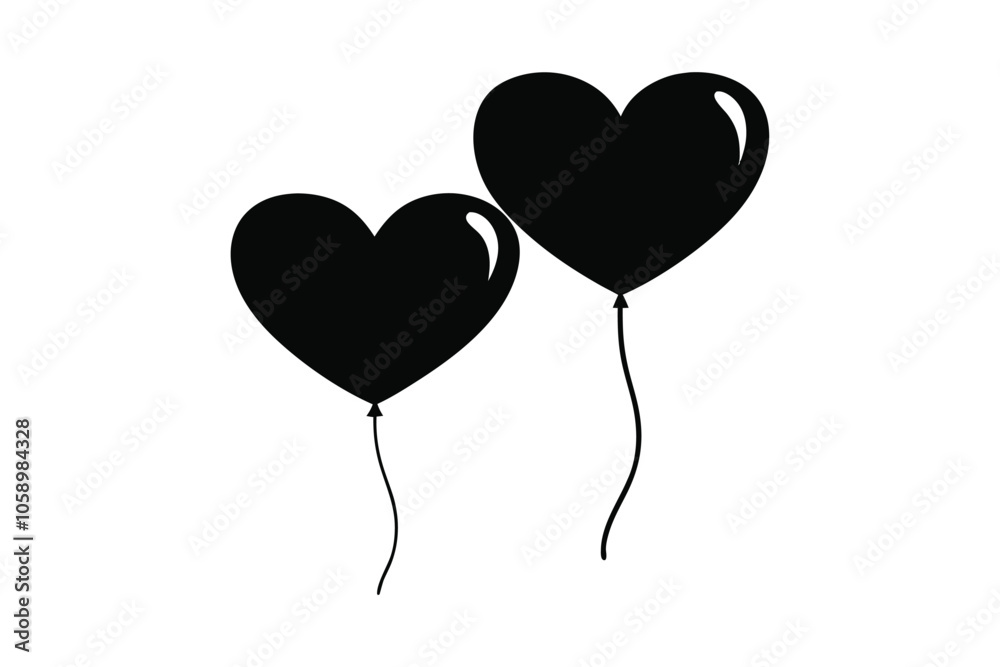 Valentine's Day Heart Balloons Vector: Cute and Festive Illustrations for Romantic Celebrations and Joyful Decor Valentine's Day Heart Balloons Vector: Cute and Festive Illustrations for Romantic Celebrations and Joyful Decor