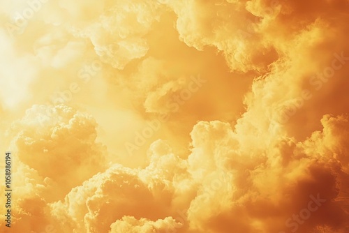 Background of Renaissance cloud sky painting Tranquility: Apricot, Yellow & Gold Clouds - Art By GoonDuLagoon with generative ai