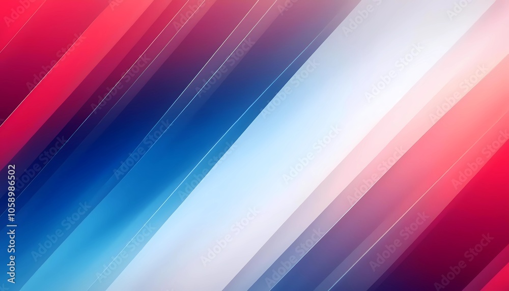 Obraz premium Abstract blue and red gradient background lines