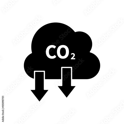 reduce co2 concept line icon. Simple element illustration. reduce co2 concept outline symbol design.